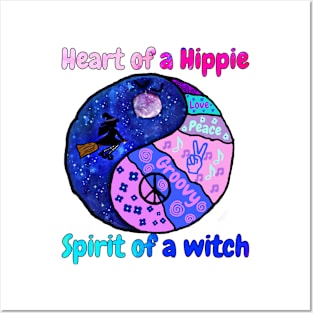 Heart of a hippie,  spirit of a witch Posters and Art